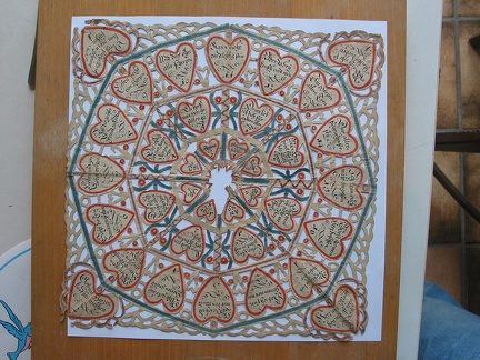 Scherenschnitt  Liebesbezeugung