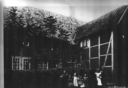 Altes Haus  Kranefeld am Kirchplatz, erbaut 1829, abgebrochen 1981