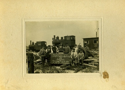 Eisenbahnbau Münster - Lünen 1926 2. v.l. Gottfried Waltermann